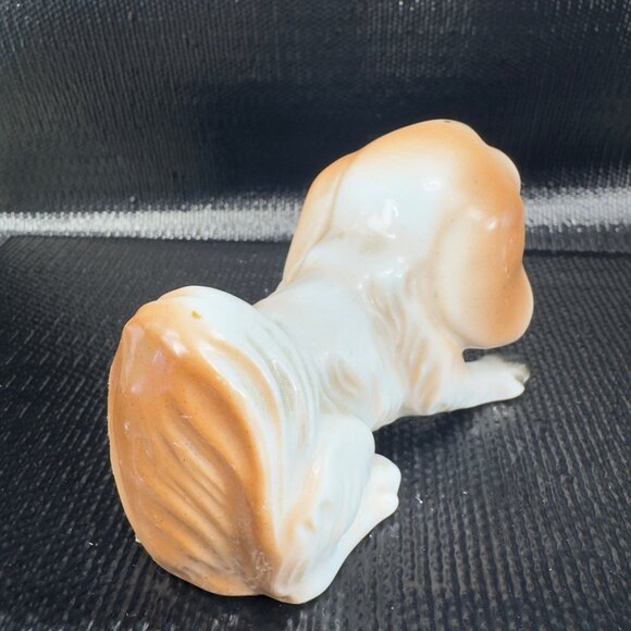 Vintage Pekingese Pug Dig Ceramic Figure Japan Whimsical Porcelain Dog Figure - Picture 11 of 11